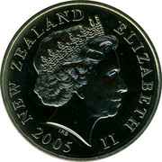 New Zealand $1 Lions Rugby Tour 2005 (l) Proof KM# 156a NEW ZEALAND ELIZABETH II 2005 IRB coin obverse New Zealand $1 Lions Rugby Tour 2005 (l) Proof KM# 156a NEW ZEALAND ELIZABETH II 2005 IRB coin obverse