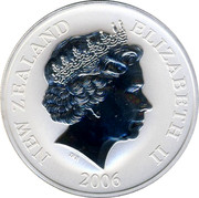 New Zealand $1 North Island Brown Kiwi 2006 (w) KM# 291 NEW ZEALAND ELIZABETH II 2006 IRB coin obverse
