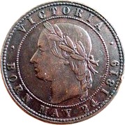 New Zealand 1 Penny Auckland Licensed Victuallers Association 1874 4 varieties exist KM# Tn6 ∙ VICTORIA∙ BORN MAY 24 1819 coin obverse New Zealand 1 Penny Auckland Licensed Victuallers Association 1874 4 varieties exist KM# Tn6 ∙ VICTORIA∙ BORN MAY 24 1819 coin obverse