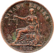 New Zealand 1 Penny Dunedin 1862 KM# Tn17 VIVANT REGINA 1862 coin reverse New Zealand 1 Penny Dunedin 1862 KM# Tn17 VIVANT REGINA 1862 coin reverse