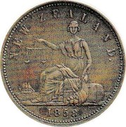New Zealand 1 Penny Forsaith T. S. - Auckland 1858 KM# Tn19 NEW ZEALAND 1858 coin reverse New Zealand 1 Penny Forsaith T. S. - Auckland 1858 KM# Tn19 NEW ZEALAND 1858 coin reverse