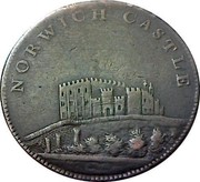 UK 1 Penny Norfolk - Norwich castle 1811  NORWICH CASTLE coin reverse UK 1 Penny Norfolk - Norwich castle 1811  NORWICH CASTLE coin reverse