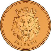UK 1 Pound English Lion 2004 PATTERN coin reverse