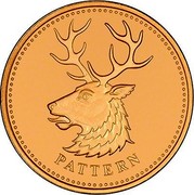 UK 1 Pound Irish White Hart 2004 PATTERN coin reverse