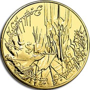 New Zealand $1 Sauron 2003 (l) KM# 143 $1 coin reverse New Zealand $1 Sauron 2003 (l) KM# 143 $1 coin reverse