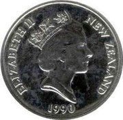 New Zealand 10 Cents 150 Years Treaty of Waitangi 1990 Sets only KM# 73 ELIZABETH II NEW ZEALAND 1990 RDM coin obverse