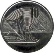 New Zealand 10 Cents 150 Years Treaty of Waitangi 1990 Sets only KM# 73 10 coin reverse