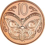 New Zealand 10 Cents 2011 (u) Proof KM# 117b Decimal Coins 10 J B coin reverse New Zealand 10 Cents 2011 (u) Proof KM# 117b Decimal Coins 10 J B coin reverse