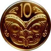 New Zealand 10 Cents Elizabeth II 2012 (u) Proof KM# 117d 10 J B coin reverse New Zealand 10 Cents Elizabeth II 2012 (u) Proof KM# 117d 10 J B coin reverse