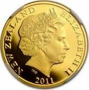 New Zealand Ten Dollars Icons of New Zealand - Kiwi and silver fern 2011 (m) Proof KM# 349 NEW ZEALAND ELIZABETH II 2011 coin obverse New Zealand Ten Dollars Icons of New Zealand - Kiwi and silver fern 2011 (m) Proof KM# 349 NEW ZEALAND ELIZABETH II 2011 coin obverse