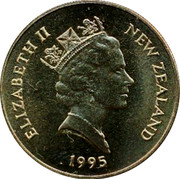 New Zealand $10 Gold Prospector 1995 (l) KM# 94 NEW ZEALAND ELIZABETH II 1995 RDM coin obverse
