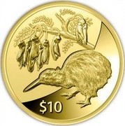 New Zealand $10 Icons of New Zealand - Kiwi and kowhai flowers 2012 (m) Proof KM# 352 $10 coin reverse New Zealand $10 Icons of New Zealand - Kiwi and kowhai flowers 2012 (m) Proof KM# 352 $10 coin reverse