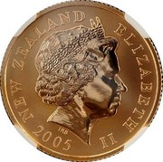 New Zealand $10 Lions Rugby Tour 2005 (l) Proof KM# 165 NEW ZEALAND ELIZABETH II 2005 IRB coin obverse