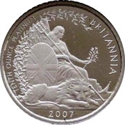 UK 10 Pounds Britannia 2007 British Royal Mint Proof KM# 1275 TENTH OUNCE PLATINUM BRITANNIA 2007 coin reverse UK 10 Pounds Britannia 2007 British Royal Mint Proof KM# 1275 TENTH OUNCE PLATINUM BRITANNIA 2007 coin reverse
