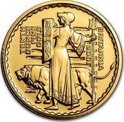 UK 10 Pounds (Britannia) KM# 1020 BRITANNIA 2001 TENTH OUNCE FINE GOLD P.NATHAN coin reverse UK 10 Pounds (Britannia) KM# 1020 BRITANNIA 2001 TENTH OUNCE FINE GOLD P.NATHAN coin reverse