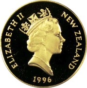 New Zealand $10 Sinkink of the General Grant 1996 (l) Proof KM# 98a NEW ZEALAND ELIZABETH II 1996 RDM coin obverse
