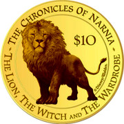 New Zealand $10 The chronicles of Narnia 2006 Proof KM# 295 THE CHRONICLES OF NARNIA THE LION, THE WITCH AND THE WARDROBE $10 DISNAY/WALDEN coin reverse New Zealand $10 The chronicles of Narnia 2006 Proof KM# 295 THE CHRONICLES OF NARNIA THE LION, THE WITCH AND THE WARDROBE $10 DISNAY/WALDEN coin reverse