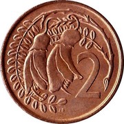 New Zealand 2 Cents (Elizabeth II (2nd portrait)) KM# 32.2 2 JB coin reverse