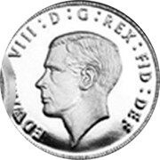 UK 2 Pence The King Edward VIII Maundy Pattern 2016 EDWARVDS VIII : D : G : REX : FID : DEF coin obverse