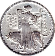 UK 2 Pounds Britannia 2001 British Royal Mint KM# 1019 BRITANNIA 2001 ONE OUNCE FINE SILVER P.NATHAN coin reverse UK 2 Pounds Britannia 2001 British Royal Mint KM# 1019 BRITANNIA 2001 ONE OUNCE FINE SILVER P.NATHAN coin reverse