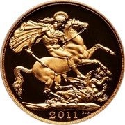 UK 2 Pounds (Double Sovereign) KM# 1072 2011 B.P. coin reverse UK 2 Pounds (Double Sovereign) KM# 1072 2011 B.P. coin reverse
