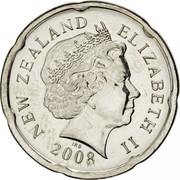 New Zealand 20 Cents Pukaki 2008 (o) KM# 118a NEW ZEALAND ELIZABETH II 2006 IRB coin obverse New Zealand 20 Cents Pukaki 2008 (o) KM# 118a NEW ZEALAND ELIZABETH II 2006 IRB coin obverse