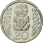 New Zealand 20 KM# 118c Decimal Coins 20 coin reverse New Zealand 20 KM# 118c Decimal Coins 20 coin reverse