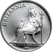 UK 20 Pence Britannia - Elizabeth II (4th portrait) 2013 British Royal Mint Proof KM# 1255 BRITANNIA 1/10 OUNCE FINE SILVER 2013 coin reverse UK 20 Pence Britannia - Elizabeth II (4th portrait) 2013 British Royal Mint Proof KM# 1255 BRITANNIA 1/10 OUNCE FINE SILVER 2013 coin reverse