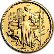 UK 25 Pounds Britannia 2001 British Royal Mint Proof KM# 1021 BRITANNIA 2001 QUARTER OUNCE FINE GOLD P.NATHAN coin reverse UK 25 Pounds Britannia 2001 British Royal Mint Proof KM# 1021 BRITANNIA 2001 QUARTER OUNCE FINE GOLD P.NATHAN coin reverse