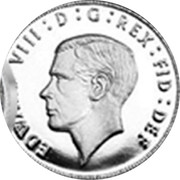 UK 4 Pence The King Edward VIII Maundy Pattern 2016 EDWARVDS VIII : D : G : REX : FID : DEF coin obverse