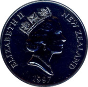 New Zealand $5 City of Christchurch 1997 KM# 106 NEW ZEALAND ELIZABETH II 1997 RDM coin obverse New Zealand $5 City of Christchurch 1997 KM# 106 NEW ZEALAND ELIZABETH II 1997 RDM coin obverse