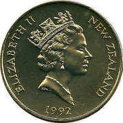 New Zealand 5 Dollars Captain James Cook 1992 KM# 85 NEW ZEALAND ELIZABETH II 1992 RDM coin obverse New Zealand 5 Dollars Captain James Cook 1992 KM# 85 NEW ZEALAND ELIZABETH II 1992 RDM coin obverse