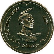 New Zealand 5 Dollars Kupe 1992 KM# 83 THE DISCOVERERS KUPE 5 DOLLARS coin reverse New Zealand 5 Dollars Kupe 1992 KM# 83 THE DISCOVERERS KUPE 5 DOLLARS coin reverse