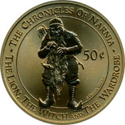 New Zealand 50¢ Narnia - Ginarrbrik 2006 (c) Proof KM# 284 -THE CHRONICLES OF NARNIA - THE LION, THE WITCH AND THE WARDROBE 50¢ ©DISNEY/WALDEN. coin reverse New Zealand 50¢ Narnia - Ginarrbrik 2006 (c) Proof KM# 284 -THE CHRONICLES OF NARNIA - THE LION, THE WITCH AND THE WARDROBE 50¢ ©DISNEY/WALDEN. coin reverse