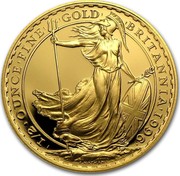 UK 50 Pounds Britannia - Elizabeth II (3rd portrait) 1996 Proof KM# 952a '1/2'OUNCE'FINE' 'GOLD' 'BRITANNIA'1992' P.NATHAN coin reverse UK 50 Pounds Britannia - Elizabeth II (3rd portrait) 1996 Proof KM# 952a '1/2'OUNCE'FINE' 'GOLD' 'BRITANNIA'1992' P.NATHAN coin reverse