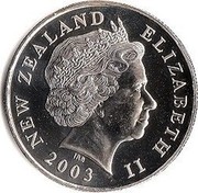 New Zealand 50C Aragorn 2003 (l) KM# 137 NEW ZEALAND ELIZABETH II 2003 IRB coin obverse New Zealand 50C Aragorn 2003 (l) KM# 137 NEW ZEALAND ELIZABETH II 2003 IRB coin obverse