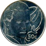 New Zealand 50C Legolas 2003 (l) KM# 237 50C coin reverse New Zealand 50C Legolas 2003 (l) KM# 237 50C coin reverse