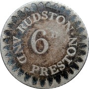 UK 6 Pence (1/2 Shilling) Yorkshire - Hull / Rudston & Preston 1811  RUDSTON AND PRESTON ∙ 6D coin reverse UK 6 Pence (1/2 Shilling) Yorkshire - Hull / Rudston & Preston 1811  RUDSTON AND PRESTON ∙ 6D coin reverse