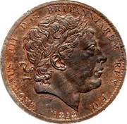 UK Crown George III (Pattern) 1818 KM# PnI78 GEORGIUS III D:G: BRITANNIARUM REX F:D: PISTRUCCI 1818 coin obverse UK Crown George III (Pattern) 1818 KM# PnI78 GEORGIUS III D:G: BRITANNIARUM REX F:D: PISTRUCCI 1818 coin obverse