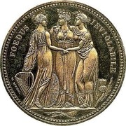 UK Crown Three Graces 1817 KM# Pn77 FOEDUS INVIOLABLE W.WYON coin reverse UK Crown Three Graces 1817 KM# Pn77 FOEDUS INVIOLABLE W.WYON coin reverse