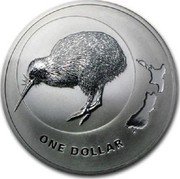 New Zealand Dollar Icons of New Zealand 2009 (m) KM# 322 ONE DOLLAR coin reverse New Zealand Dollar Icons of New Zealand 2009 (m) KM# 322 ONE DOLLAR coin reverse