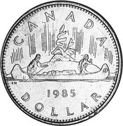 New Zealand Dollar Mule with Canada Dollar 1985 KM# 95 CANADA 1985 DOLLAR coin reverse New Zealand Dollar Mule with Canada Dollar 1985 KM# 95 CANADA 1985 DOLLAR coin reverse