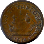UK Farthing South Shields - Francis Robinson 1814  SUCCESS TO THE COAL TRADE 1814 coin reverse UK Farthing South Shields - Francis Robinson 1814  SUCCESS TO THE COAL TRADE 1814 coin reverse