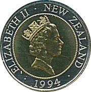 New Zealand Fifty Cents H.M.S. Endeavour 1994 KM# 90 ELIZABETH II ∙ NEW ZEALAND ∙ 1994 ∙ RDM coin obverse