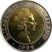 New Zealand Fifty Cents H.M.S. Endeavour 1994 Proof KM# 90a ELIZABETH II ∙ NEW ZEALAND ∙ 1994 ∙ RDM coin obverse New Zealand Fifty Cents H.M.S. Endeavour 1994 Proof KM# 90a ELIZABETH II ∙ NEW ZEALAND ∙ 1994 ∙ RDM coin obverse