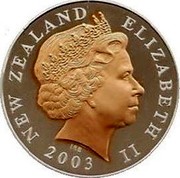 New Zealand Five Dollars 50th Anniversary of Coronation 2003 Proof. Includes 100 issued in a stamp cover KM# 147 NEW ZEALAND ELIZABETH II 2003 IRB coin obverse New Zealand Five Dollars 50th Anniversary of Coronation 2003 Proof. Includes 100 issued in a stamp cover KM# 147 NEW ZEALAND ELIZABETH II 2003 IRB coin obverse