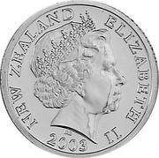 New Zealand Five Dollars Giant Kokopu 2003 (c) Includes 400 issued in a stamp cover. KM# 132 NEW ZEALAND ELIZABETH II 2003 IRB coin obverse New Zealand Five Dollars Giant Kokopu 2003 (c) Includes 400 issued in a stamp cover. KM# 132 NEW ZEALAND ELIZABETH II 2003 IRB coin obverse