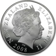 New Zealand Five Dollars Hamilton's Frog 2008 (l) Proof. Mintage includes 1500 struck in 2009 KM# 233a NEW ZEALAND ELIZABETH II 2008 IRB coin obverse New Zealand Five Dollars Hamilton's Frog 2008 (l) Proof. Mintage includes 1500 struck in 2009 KM# 233a NEW ZEALAND ELIZABETH II 2008 IRB coin obverse