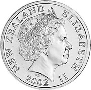 New Zealand Five Dollars Hector's Dolphins 2002 (c) 500 pieces were housed in a stamp covers KM# 145 NEW ZEALAND ELIZABETH II 2002 IRB coin obverse New Zealand Five Dollars Hector's Dolphins 2002 (c) 500 pieces were housed in a stamp covers KM# 145 NEW ZEALAND ELIZABETH II 2002 IRB coin obverse