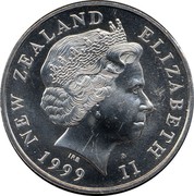 New Zealand Five Dollars Morepork 1999 KM# 115 NEW ZEALAND ELIZABETH II 1999 IRB coin obverse New Zealand Five Dollars Morepork 1999 KM# 115 NEW ZEALAND ELIZABETH II 1999 IRB coin obverse